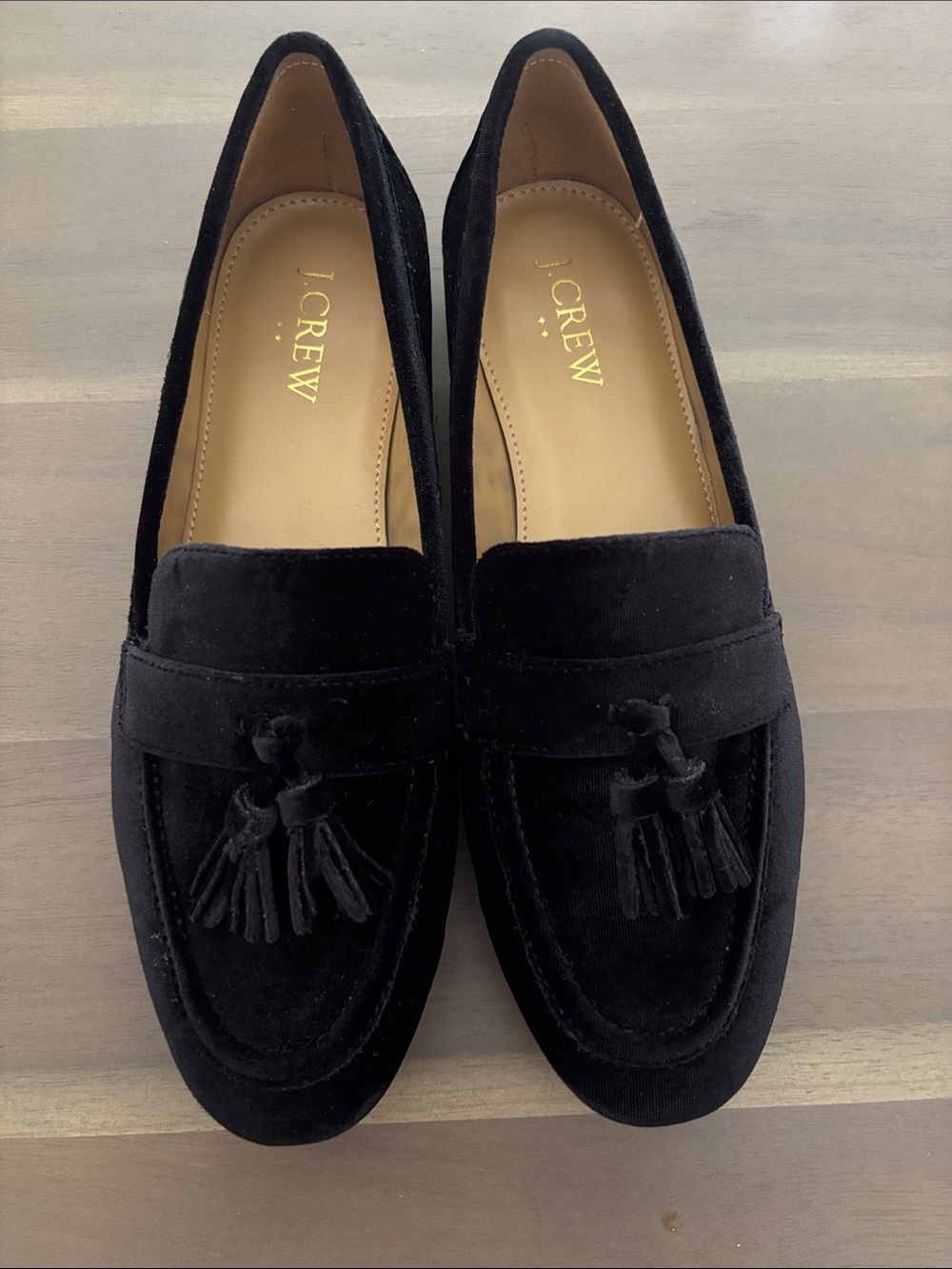 J. Crew Factory Velvet Loafers